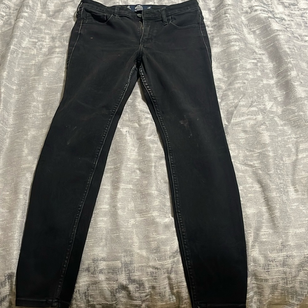 Wash off black skinny jean